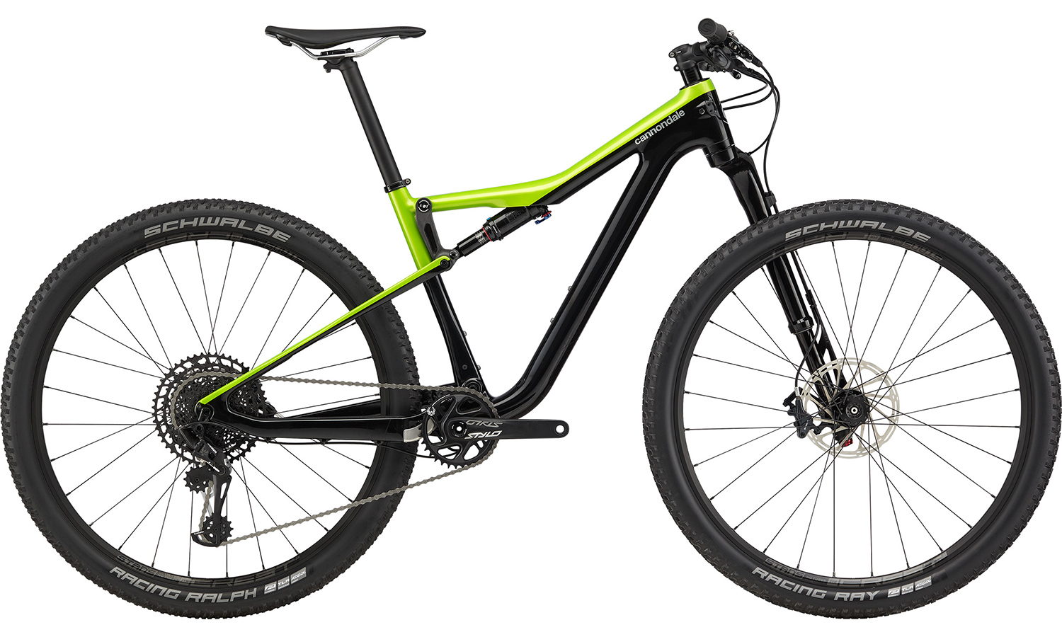 Фотографія Велосипед 29" Cannondale SCALPEL SI Carbon 4 (2020) 2020 Салатово-чорний